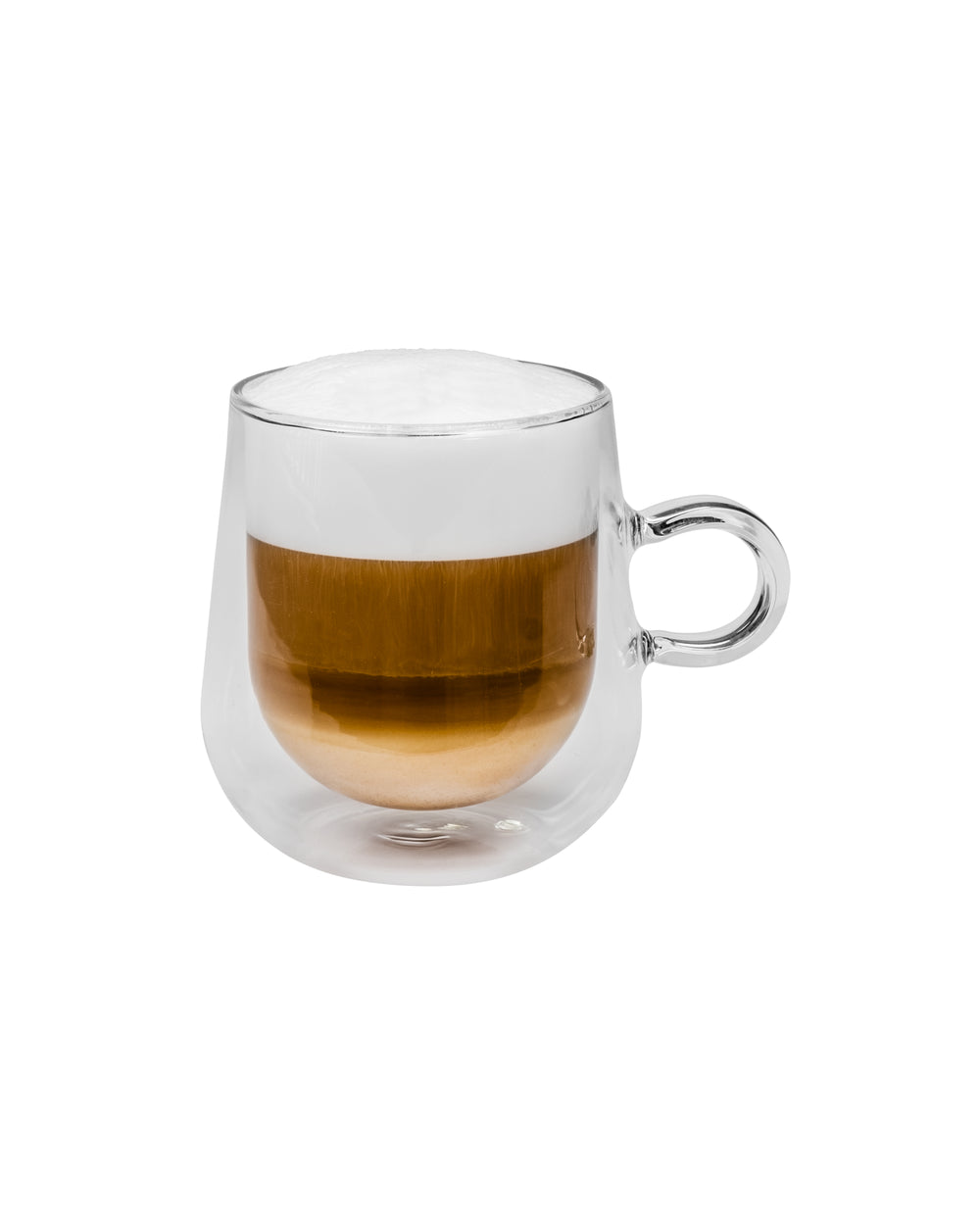 set of 2 loop glass cups 275ml - 1