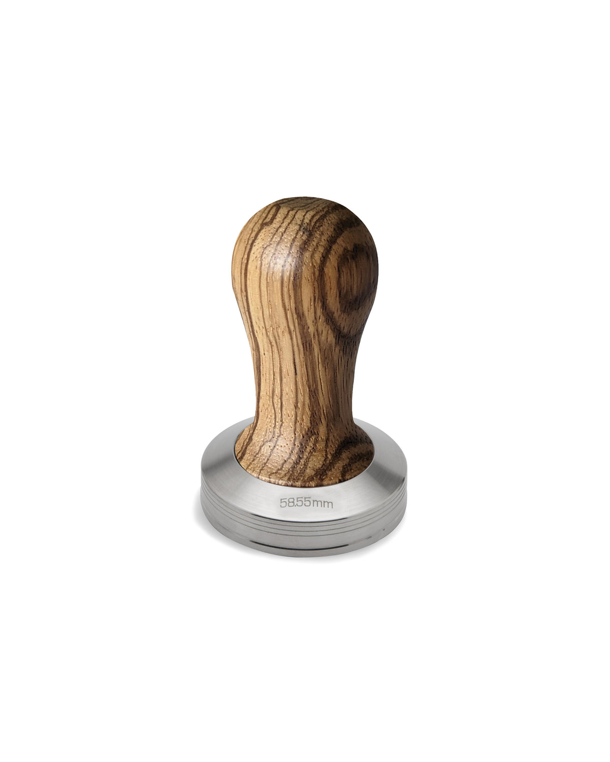 Stainless steel tamper and zebra wooden handle LELIT - 2