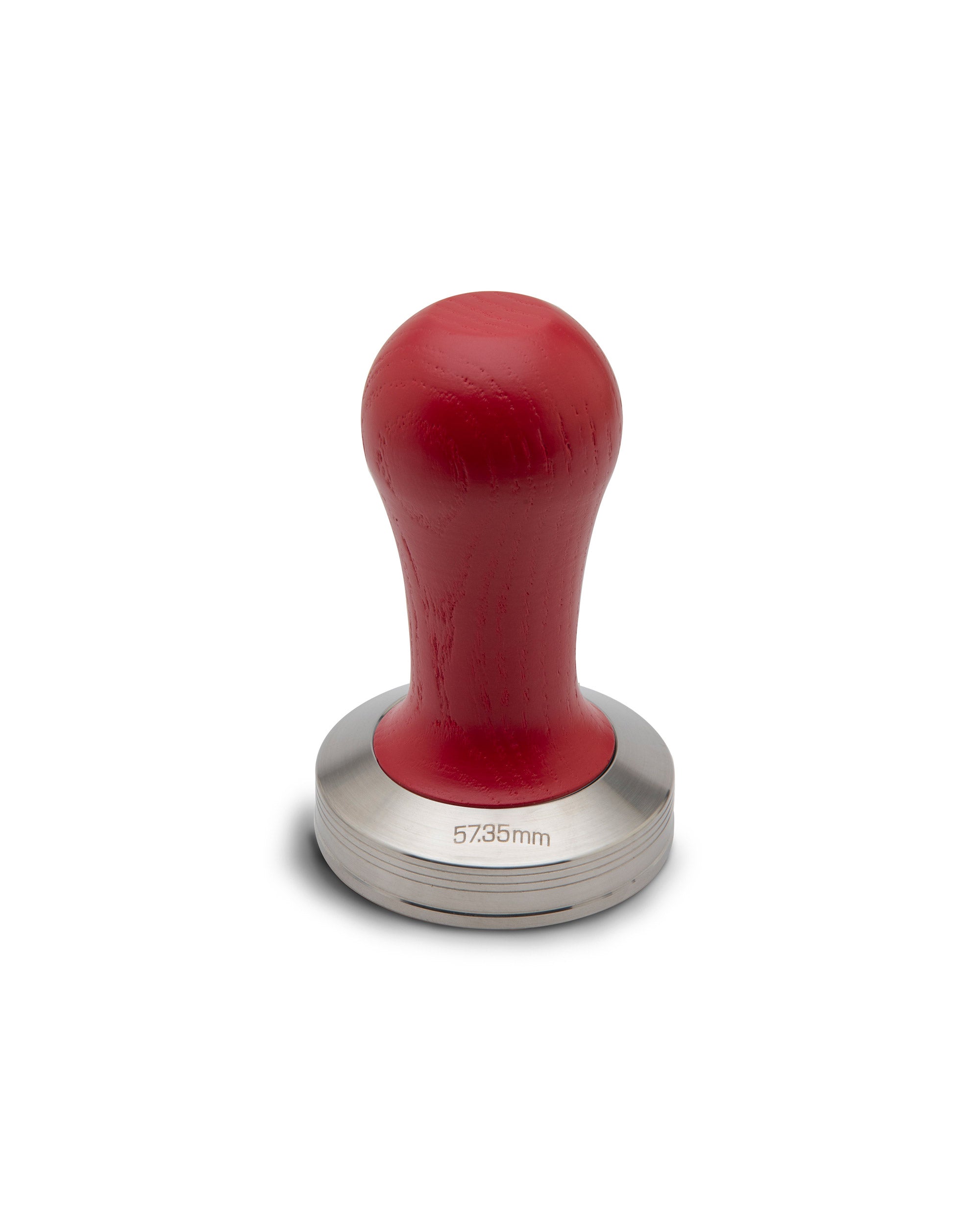 Stainless steel tamper with red wooden handle LELIT